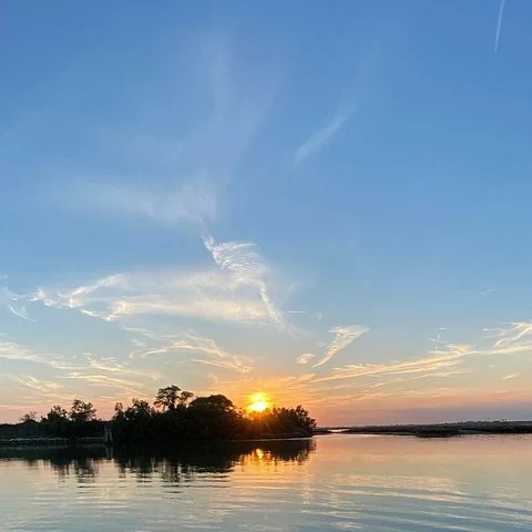 La lagune de Venise en bateau privé au coucher du soleil