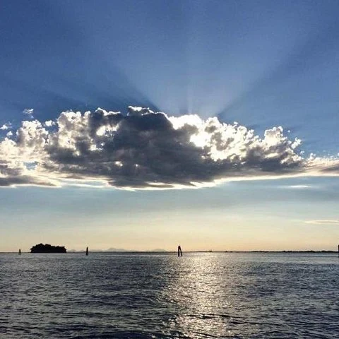 La lagune de Venise en bateau privé au coucher du soleil