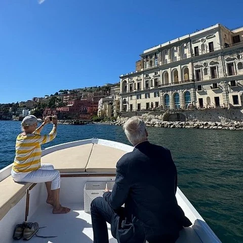 See the coast of Naples from the water