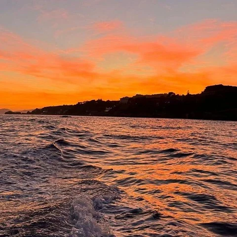 See the coast of Naples from the water