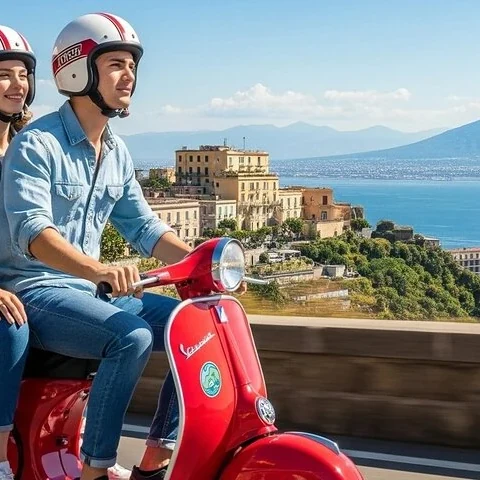 Nápoles en Vespa, entre historia y miradores