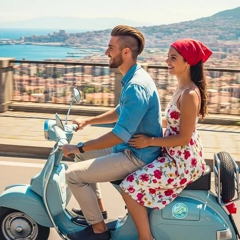 Nápoles en Vespa, entre historia y miradores