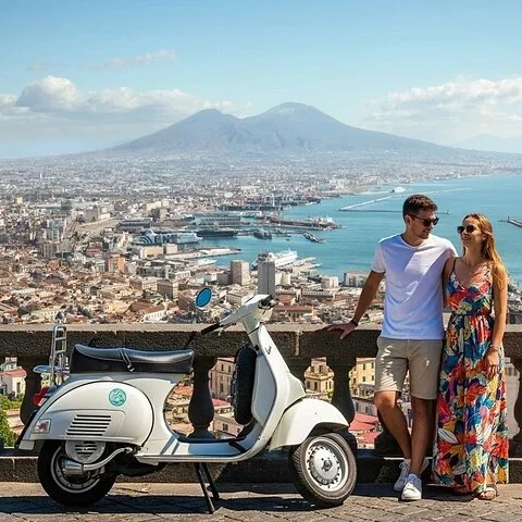 Nápoles en Vespa, entre historia y miradores