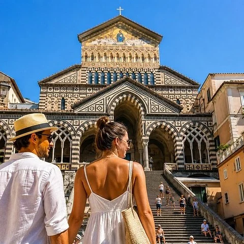 Trois étapes côtières en transport privé depuis Naples