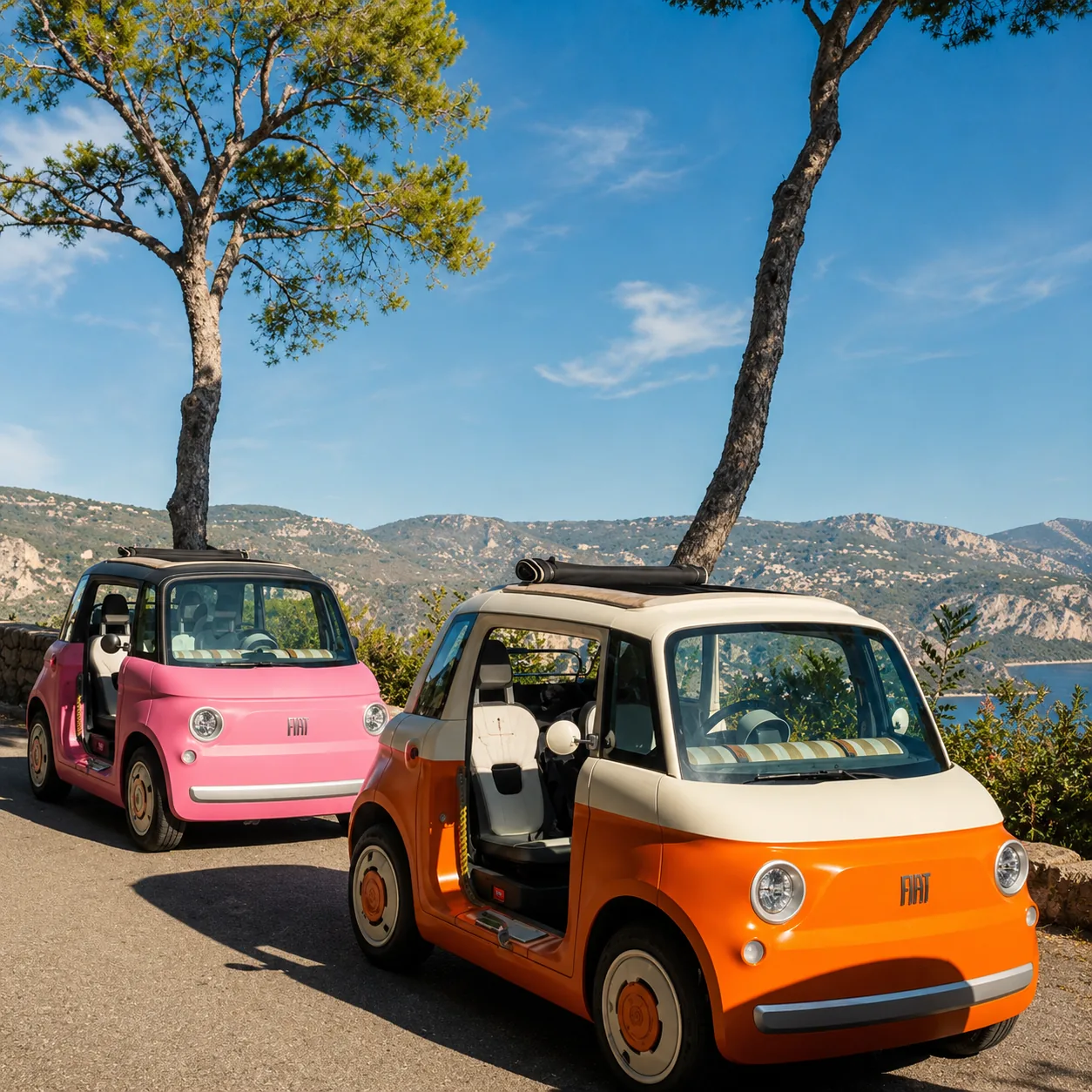 Tour en mini Fiat eléctrico desde Niza por la Costa Azul