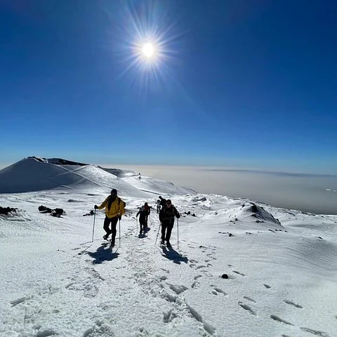 Walk across Etna with a volcanological guide
