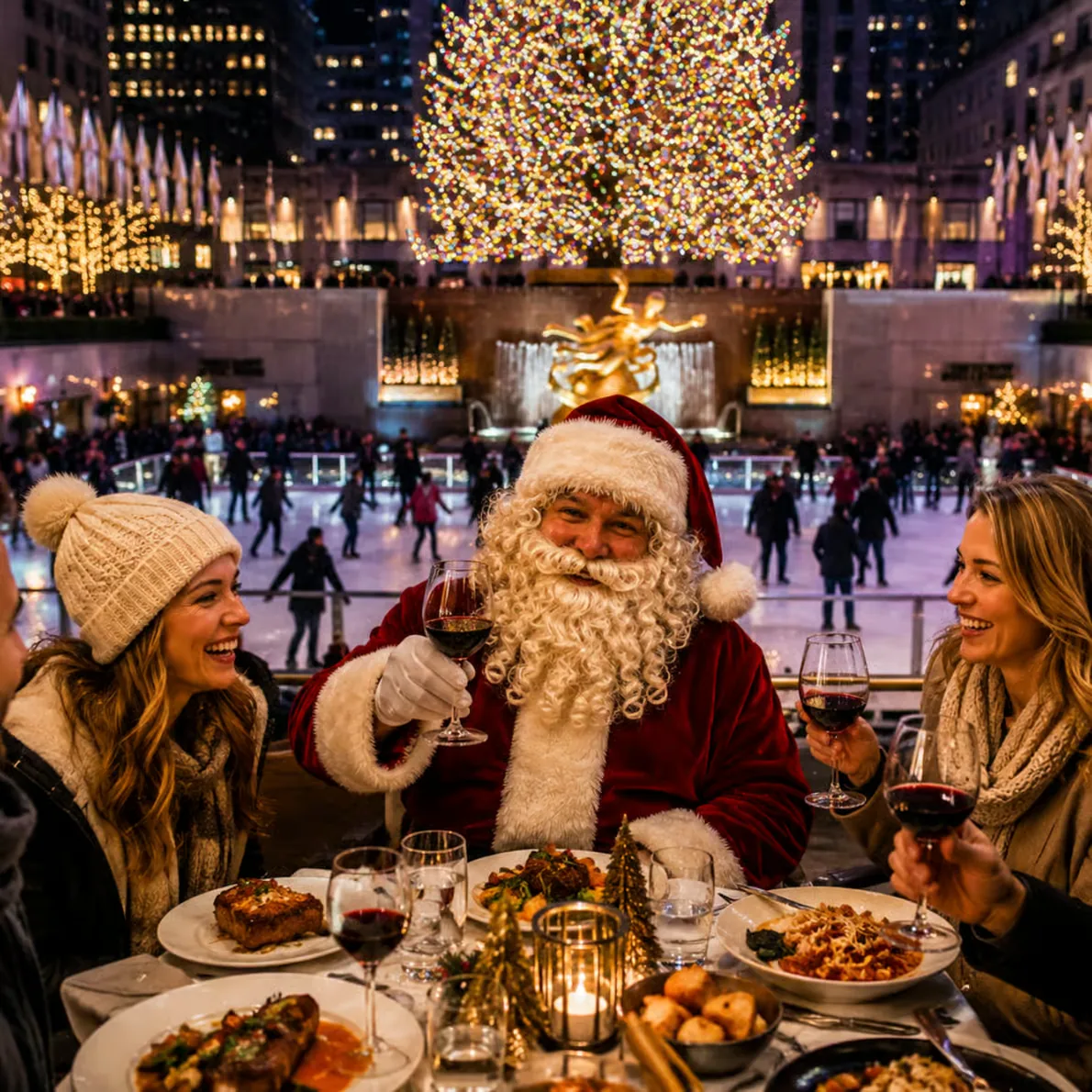 Paseo en carruaje Navidad Nueva York con cena y luces festivas