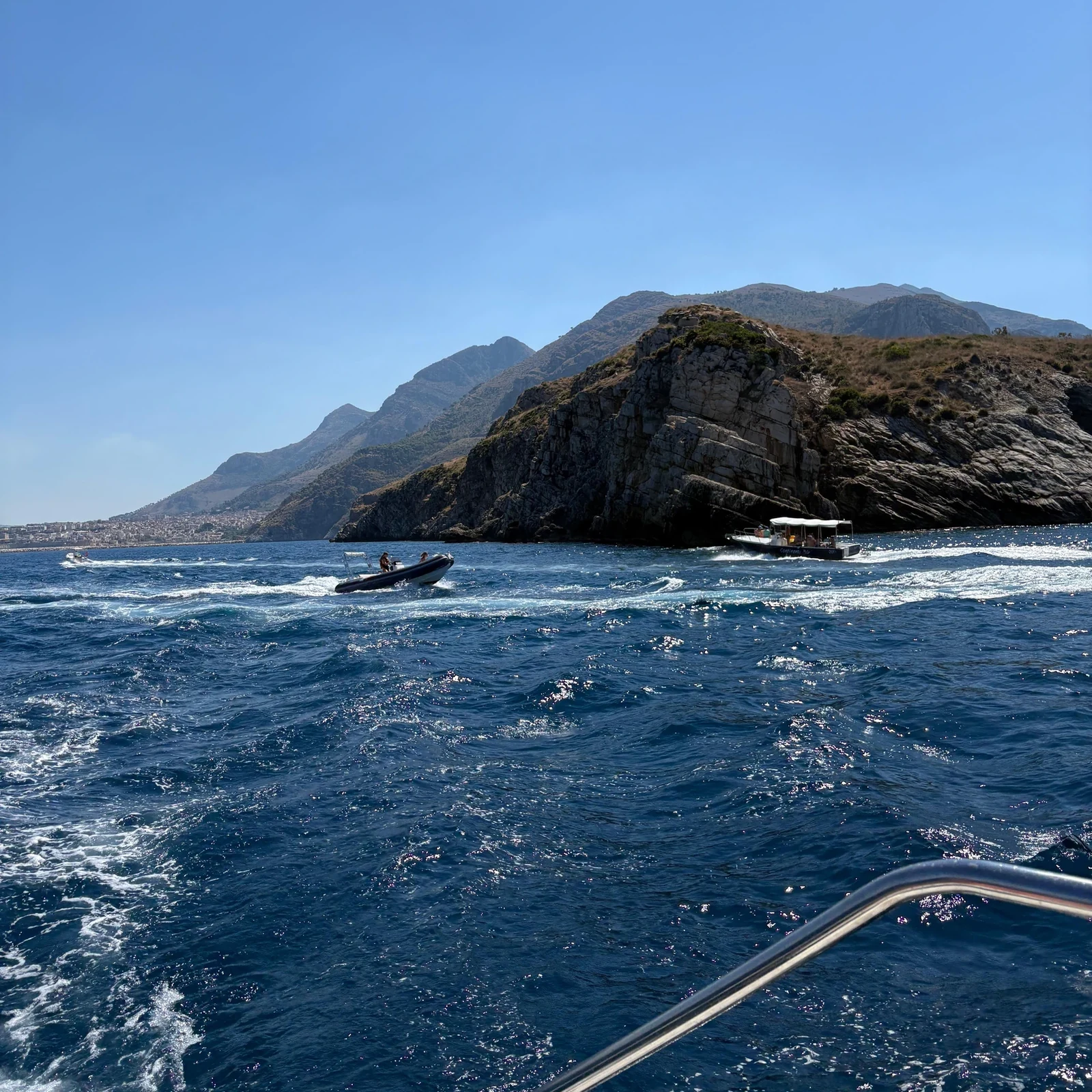 Scopello und Zingaro vom Meer aus, mit Zeit zum Baden
