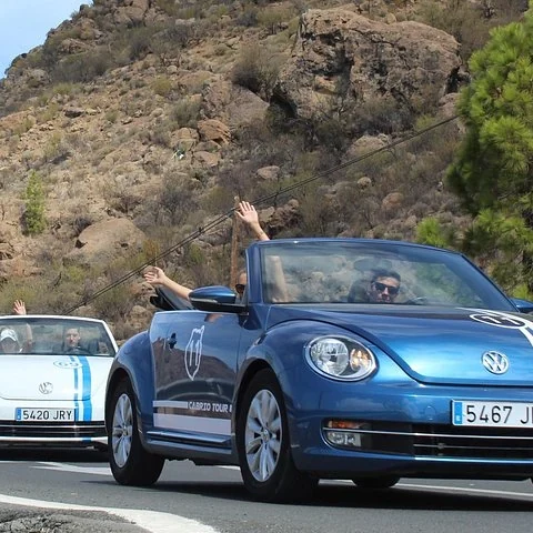 L’intérieur de Gran Canaria en Beetle décapotable