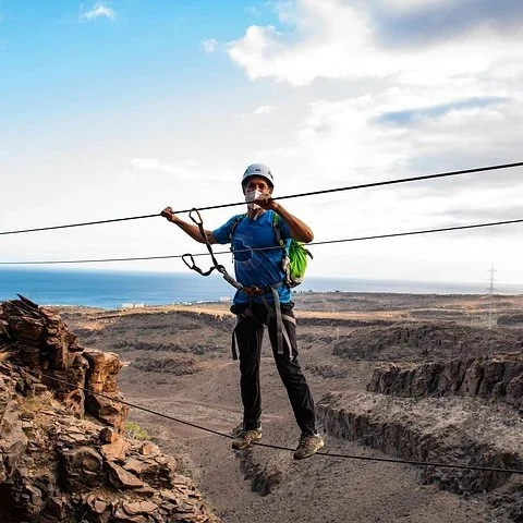 Climb the rock and experience Gran Canaria from above