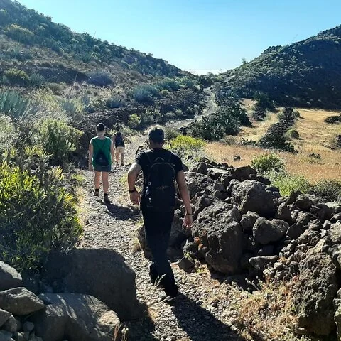 Barranco de las Vacas, Höhlen und Dorfleben