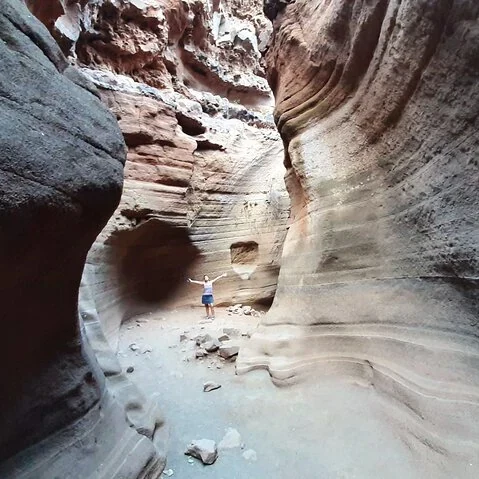 Barranco de las Vacas, Höhlen und Dorfleben