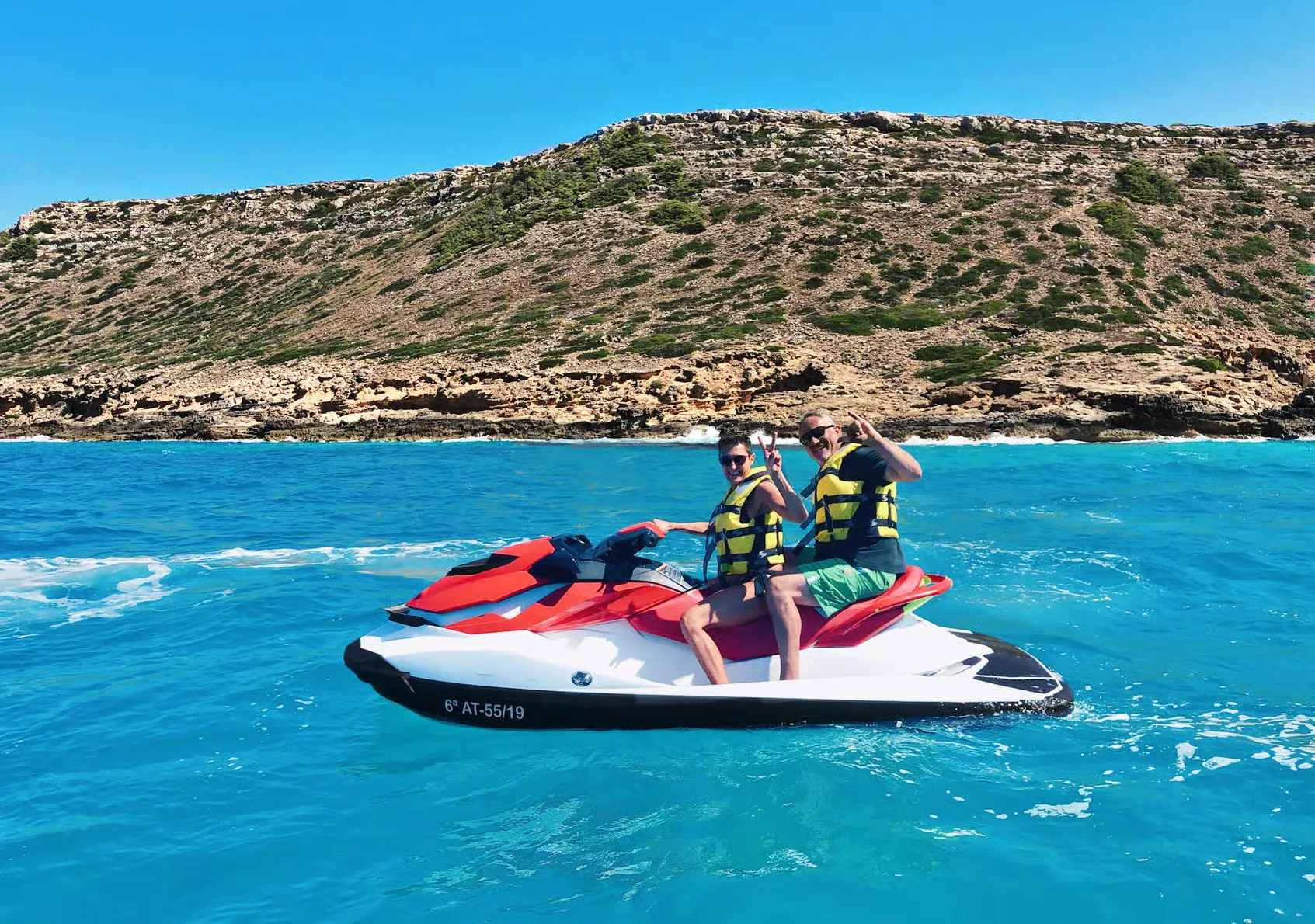 Deltas jet ski tour from Palma de Mallorca