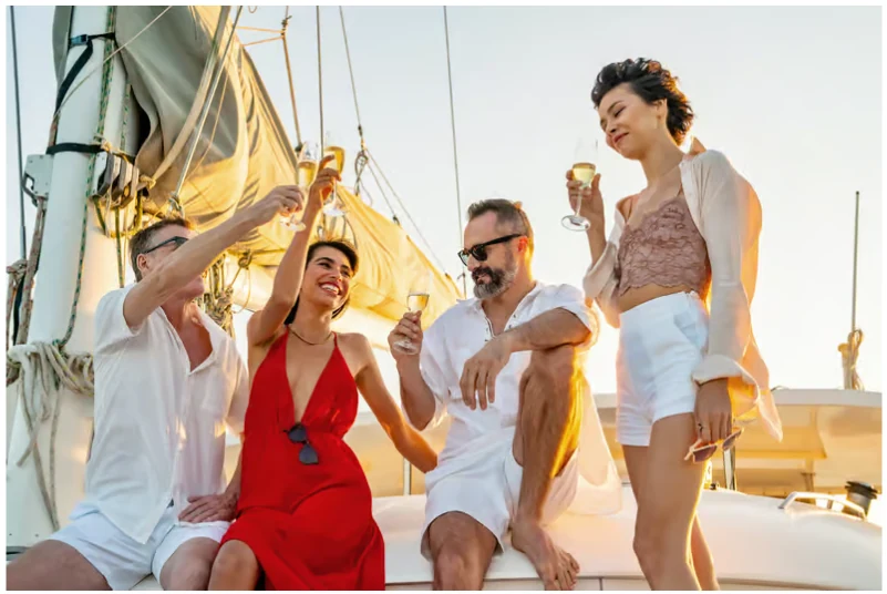 Balade en catamaran à Málaga au coucher du soleil