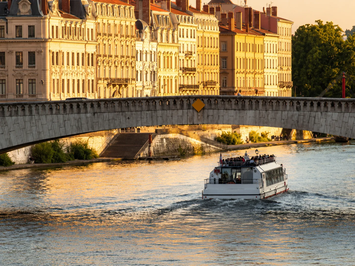 A guided Saône River cruise in Lyon to see the city from a different angle