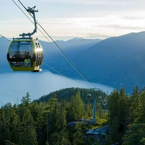 From Vancouver to Whistler through coastal and mountain scenery