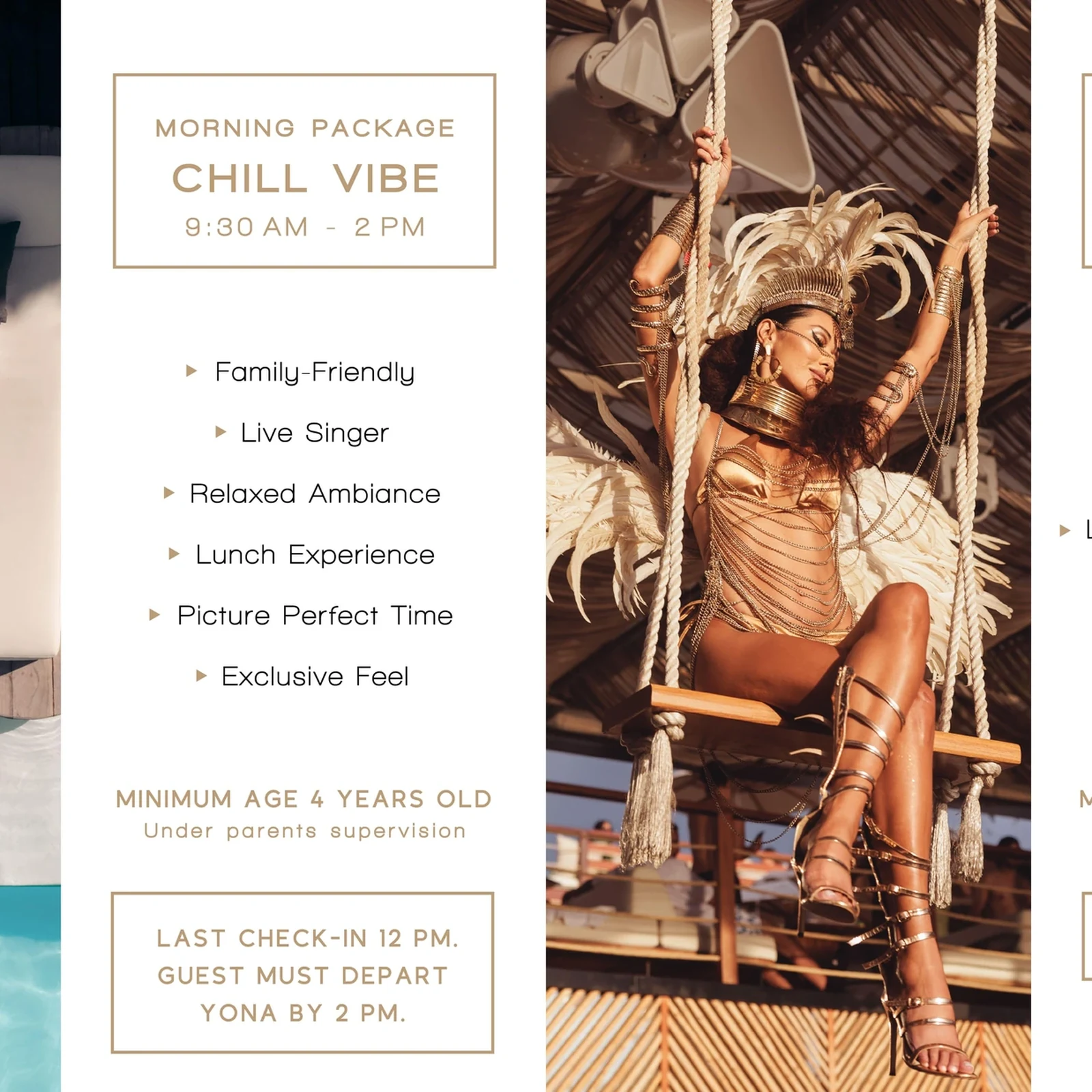 YONA Beach Club Phuket : pass, horaires et places assises