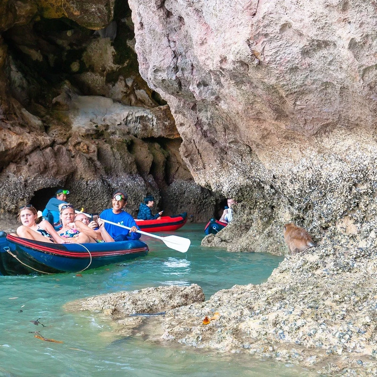 Phang Nga Bay by boat and canoe from Phuket