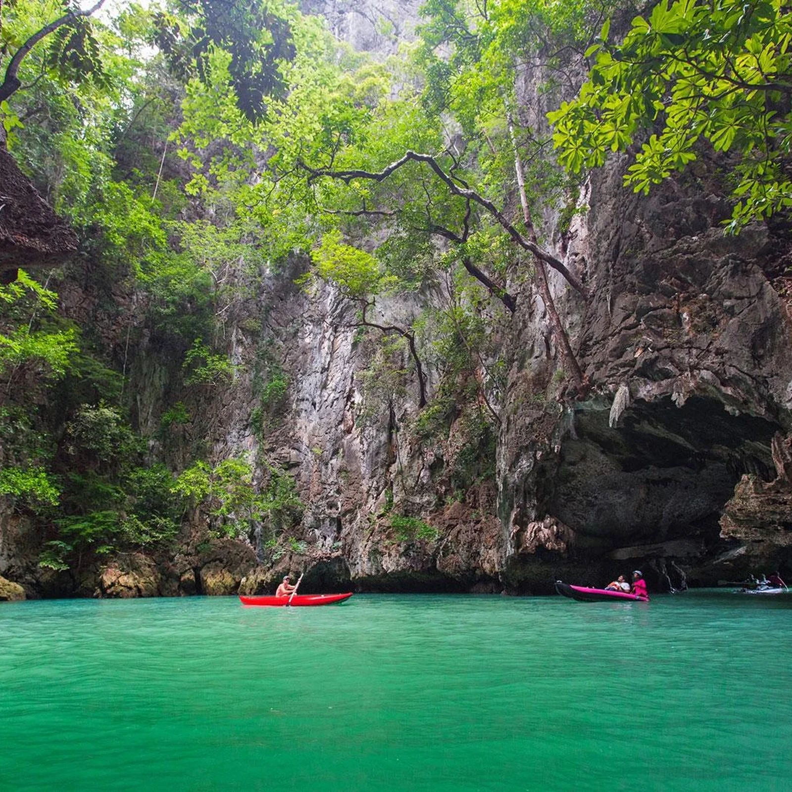 Phang Nga Bay by boat and canoe from Phuket