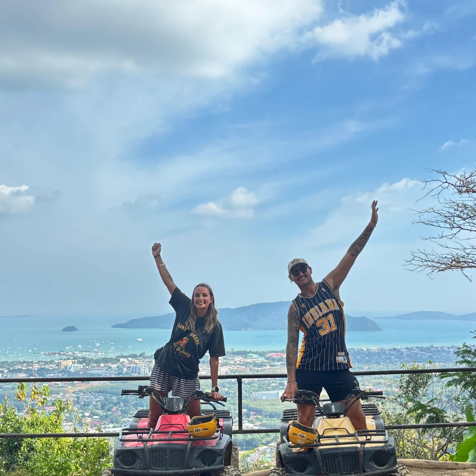 Aventure panoramique en quad et en tyrolienne à Phuket