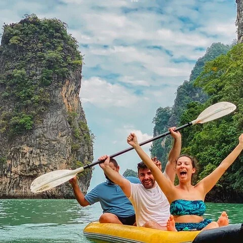 Une journée d’îles, de grottes et de canoë depuis Phuket