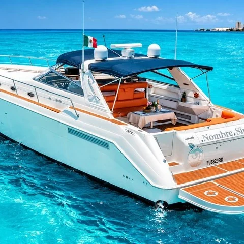 A private 55-foot yacht for your Cancun cruise