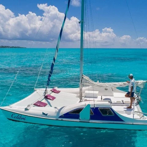 Deine private Katamaranfahrt nach Isla Mujeres