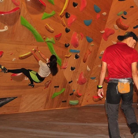 Indoor climbing in Florianopolis for different ability levels