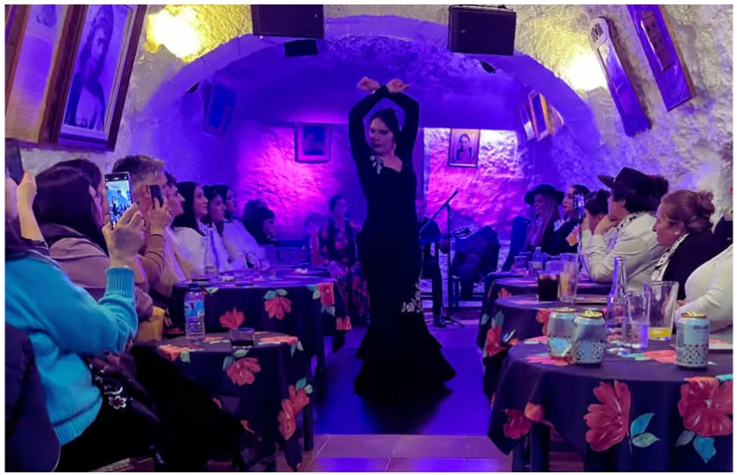 Spectacle de flamenco Cueva La Faraona Grenade : grotte intime du Sacromonte