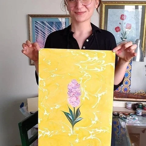 Ein eigenes Ebru-Kunstwerk in Istanbul gestalten