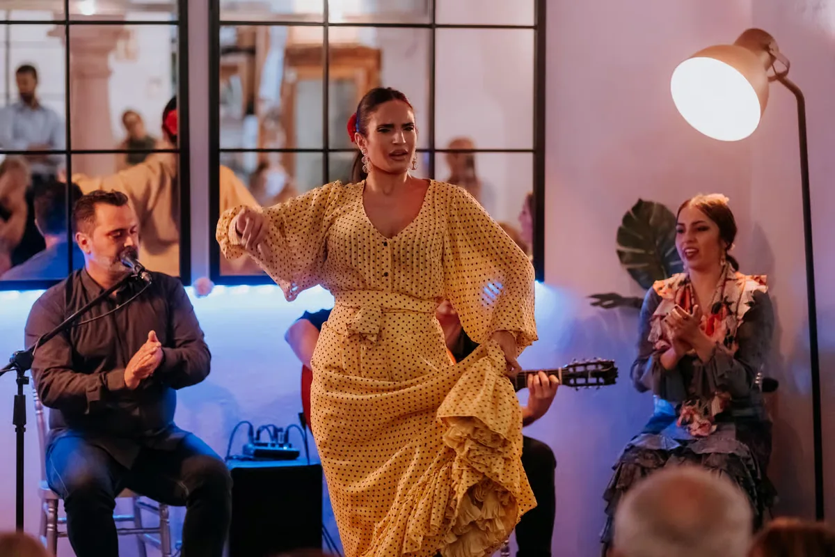 Spectacle de flamenco à Cordoue : Doble de Cepa avec repas en option