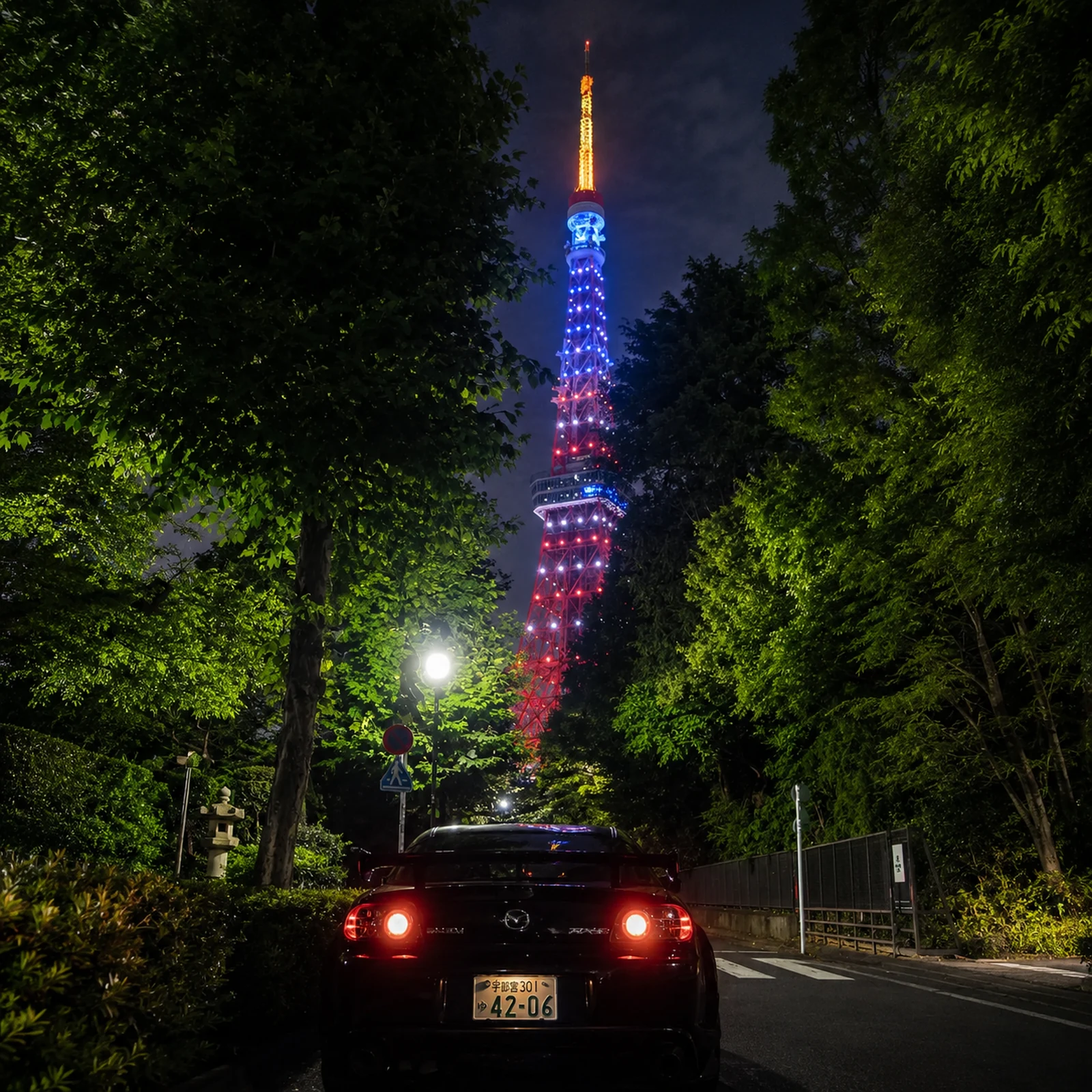 Nächtliche JDM Autotour in Tokio: Daikoku PA, Rainbow Bridge und Tokyo Tower