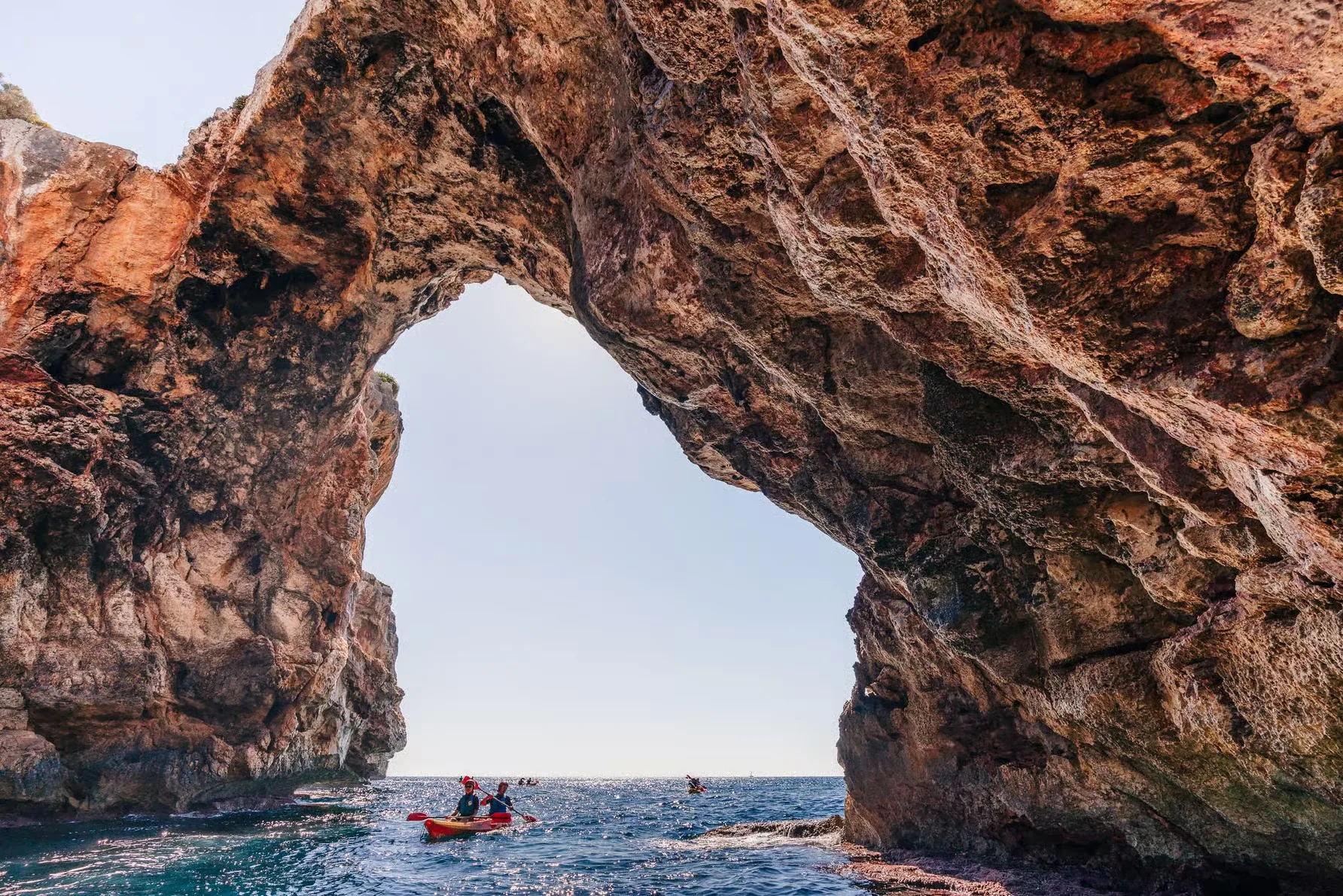 Cala Varques kayak tour with snorkel and sea caves