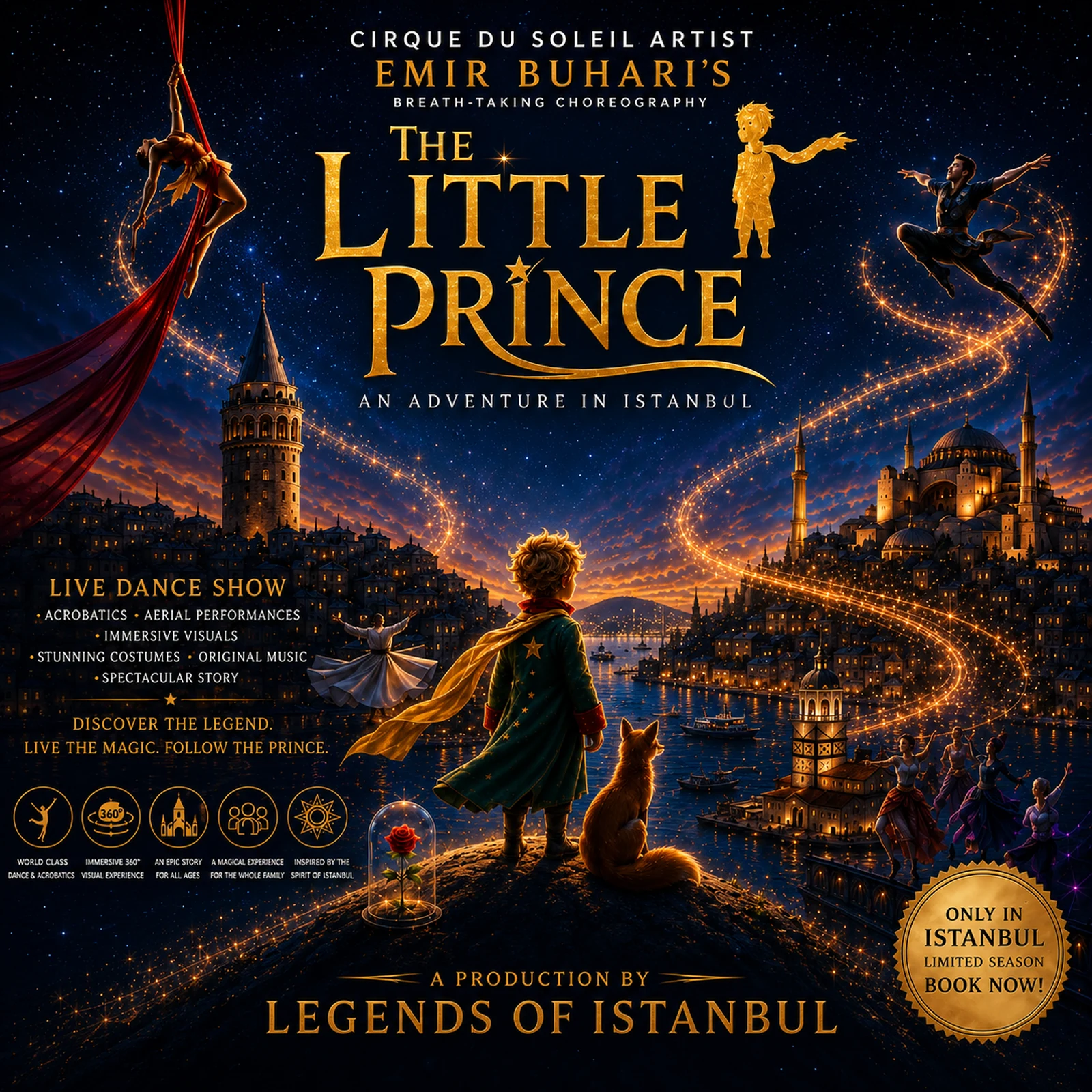 The Little Prince Live Aerial Acrobatics Show en Estambul