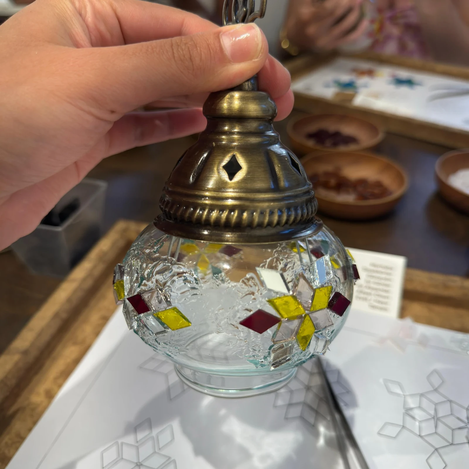 Atelier de lampe mosaïque à Istanbul près de la Mosquée bleue