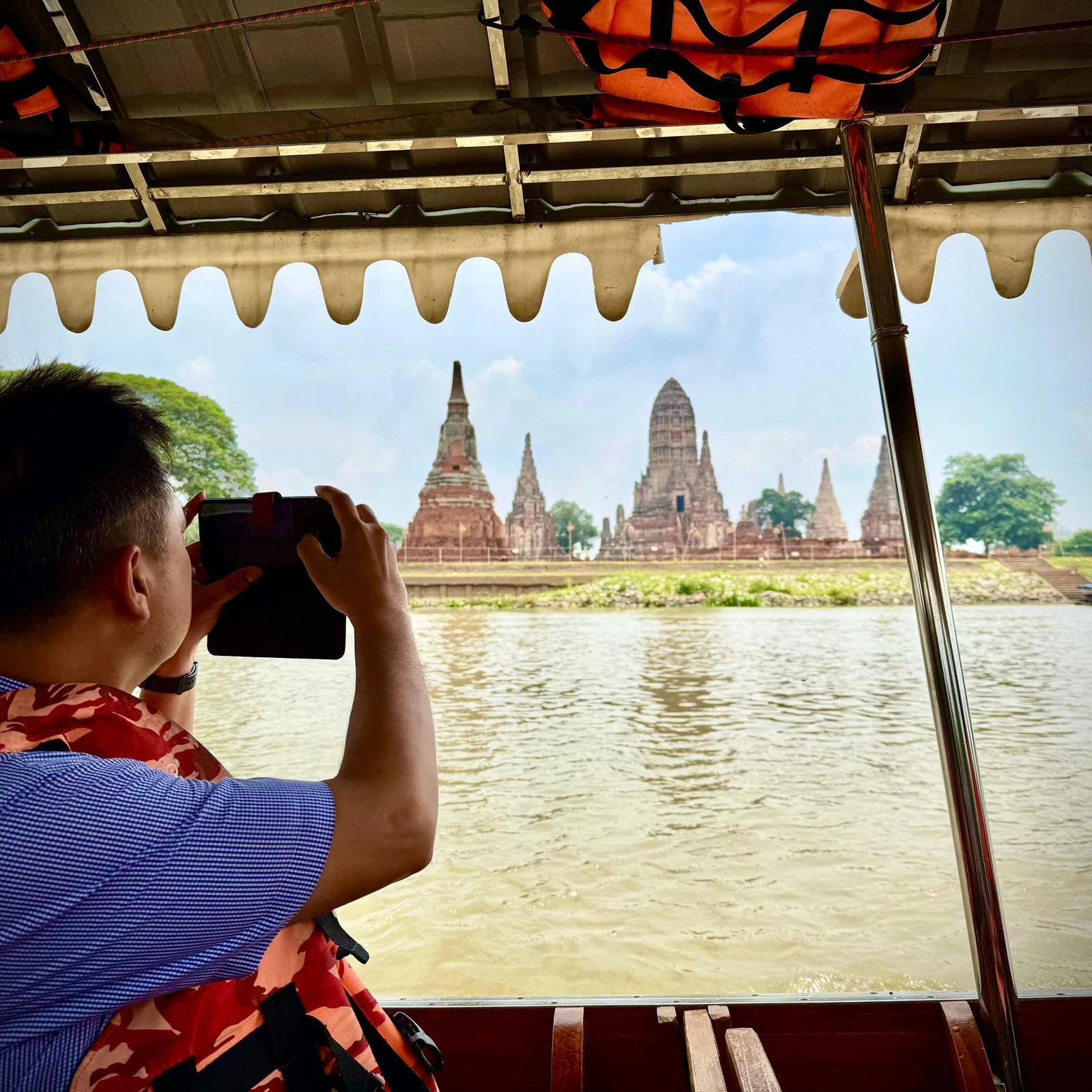 Excursion Ayutthaya depuis Bangkok avec temples, billets et balade en bateau