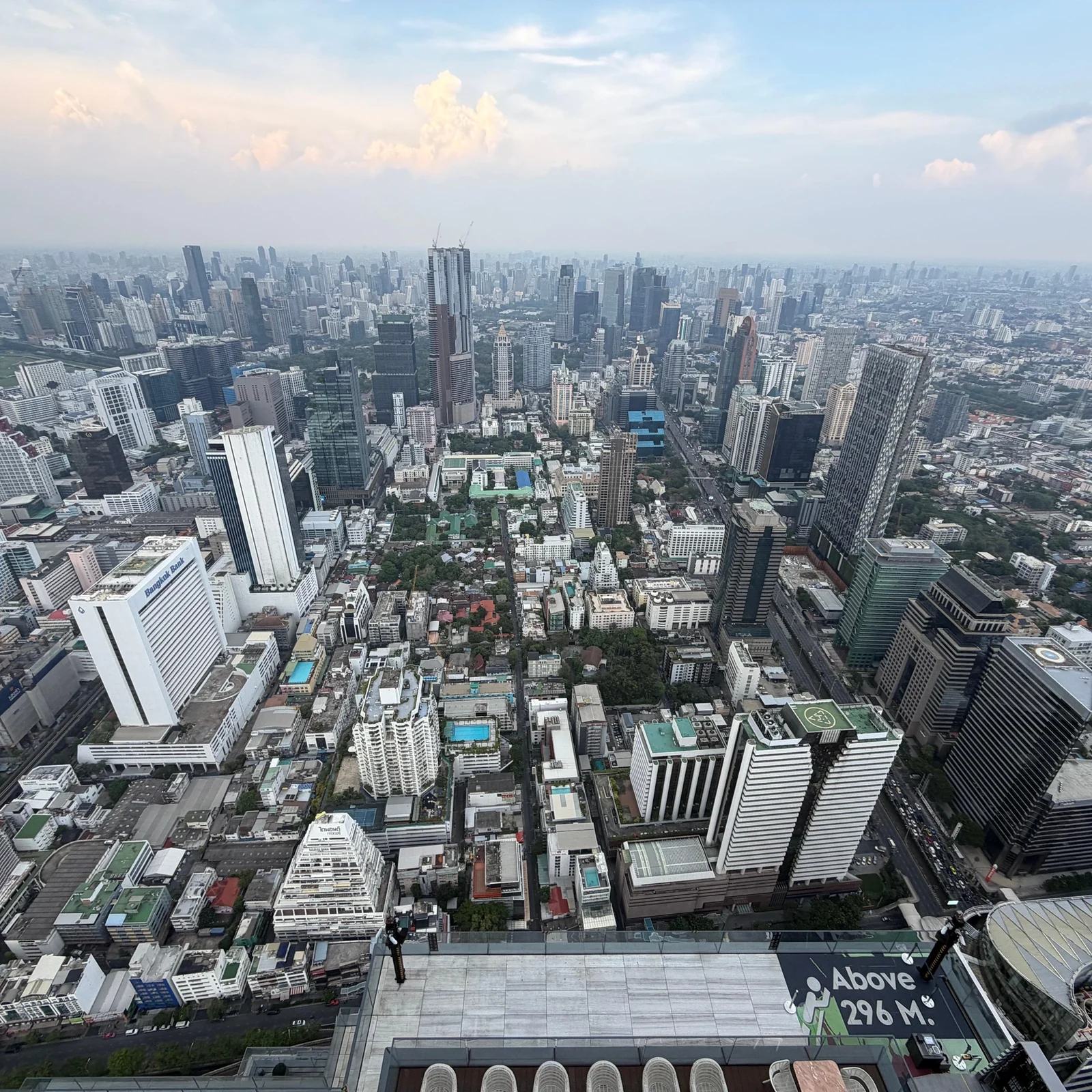 Mahanakhon SkyWalk Bangkok Ticket: Aussicht aus 314 Metern