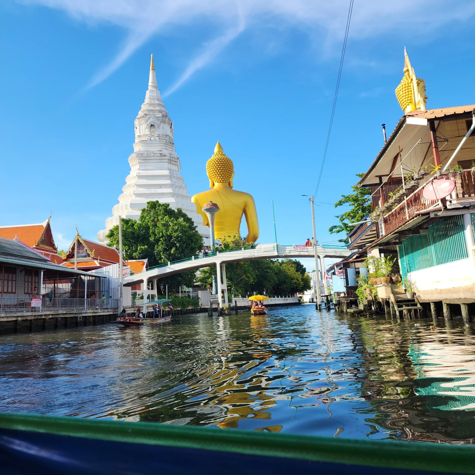 Bangkok Kanaltour mit dem Longtail-Boot zum Big Buddha