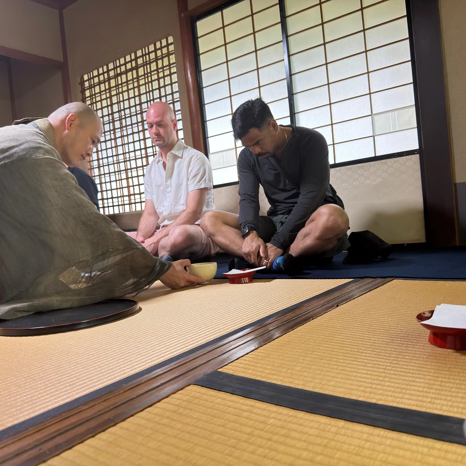 Zen-Meditation in Kyoto in einem privaten Tempel mit Mönch
