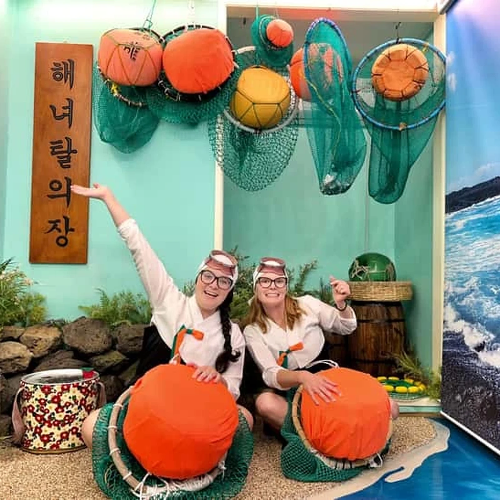 Séance photo Haenyeo à Jeju en tenue traditionnelle