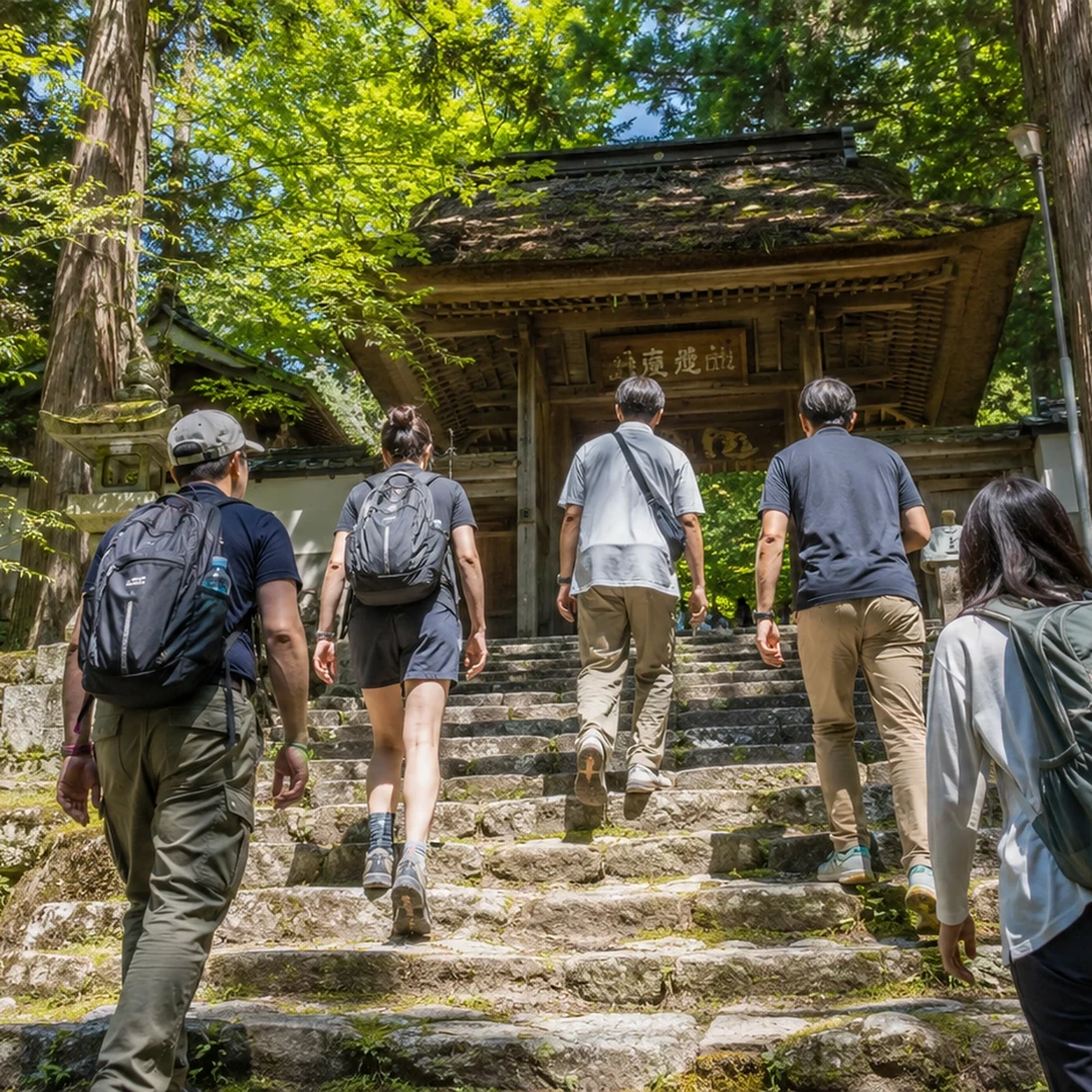 Visite privée du temple Mitaki à Hiroshima et ses cascades