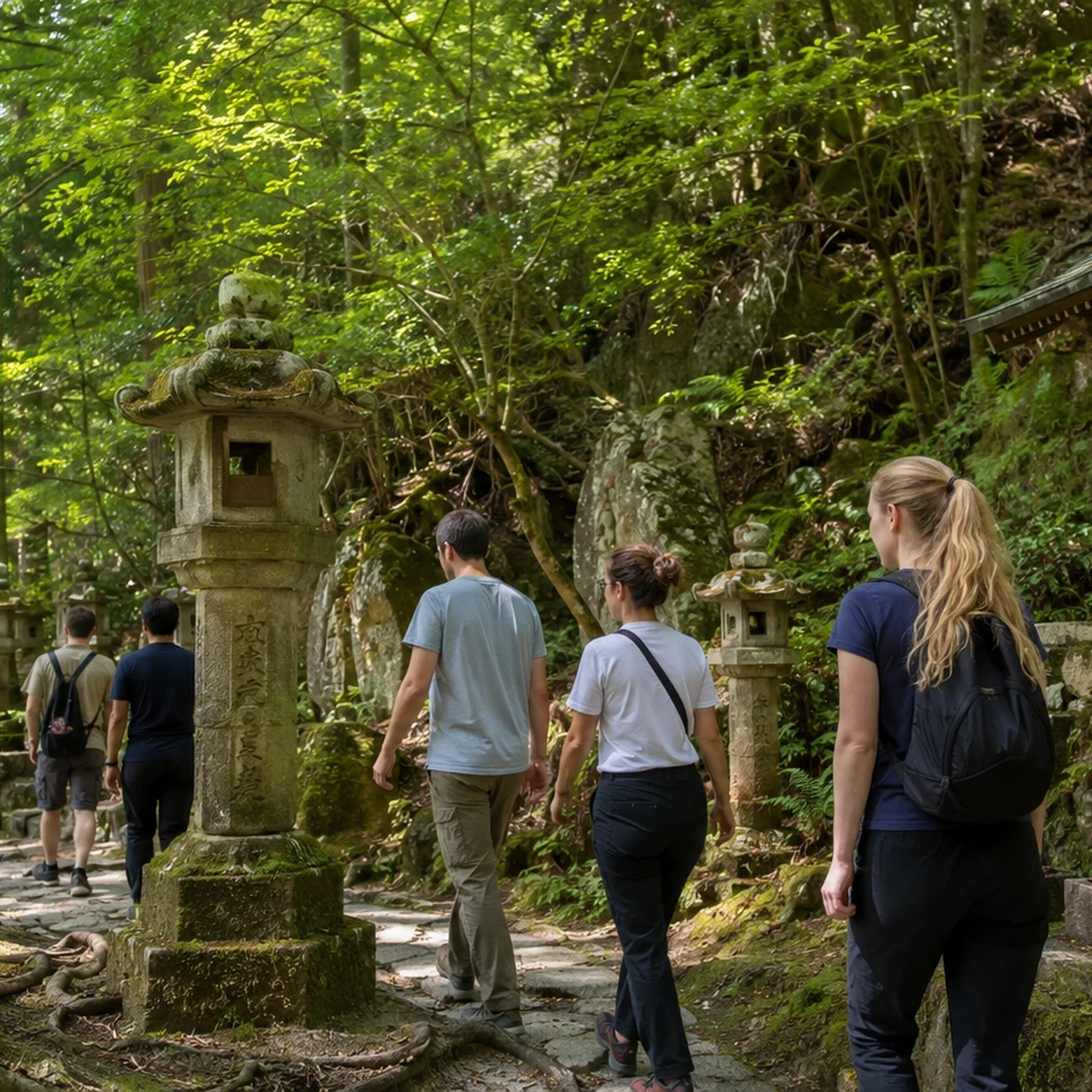 Tour privado al templo Mitaki en Hiroshima y sus cascadas