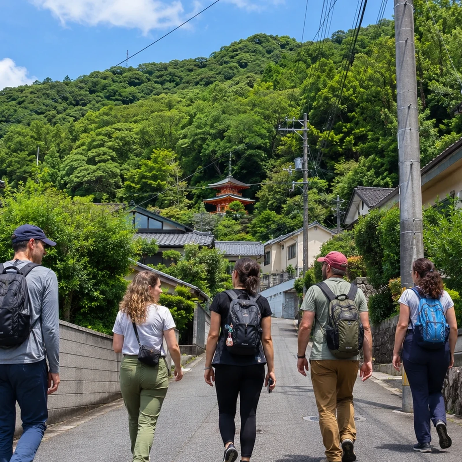 Tour privado al templo Mitaki en Hiroshima y sus cascadas