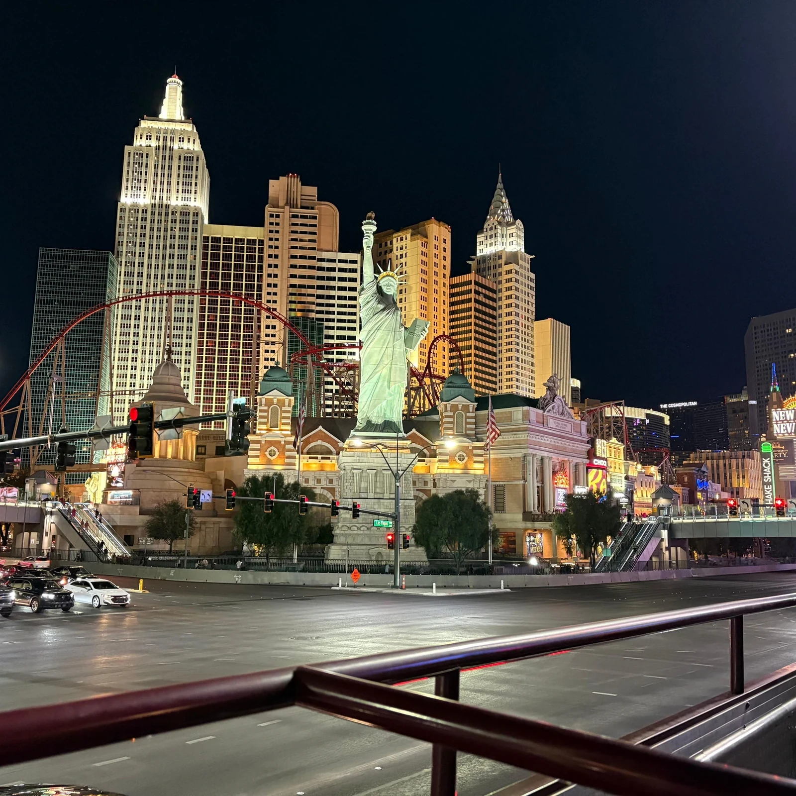 Visite nocturne de Las Vegas en bus décapotable