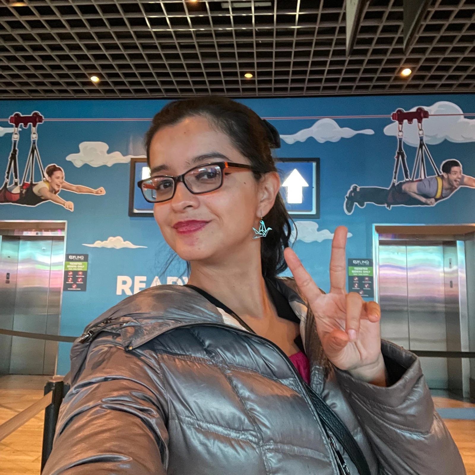Tyrolienne FLY LINQ Las Vegas au-dessus de The LINQ Promenade