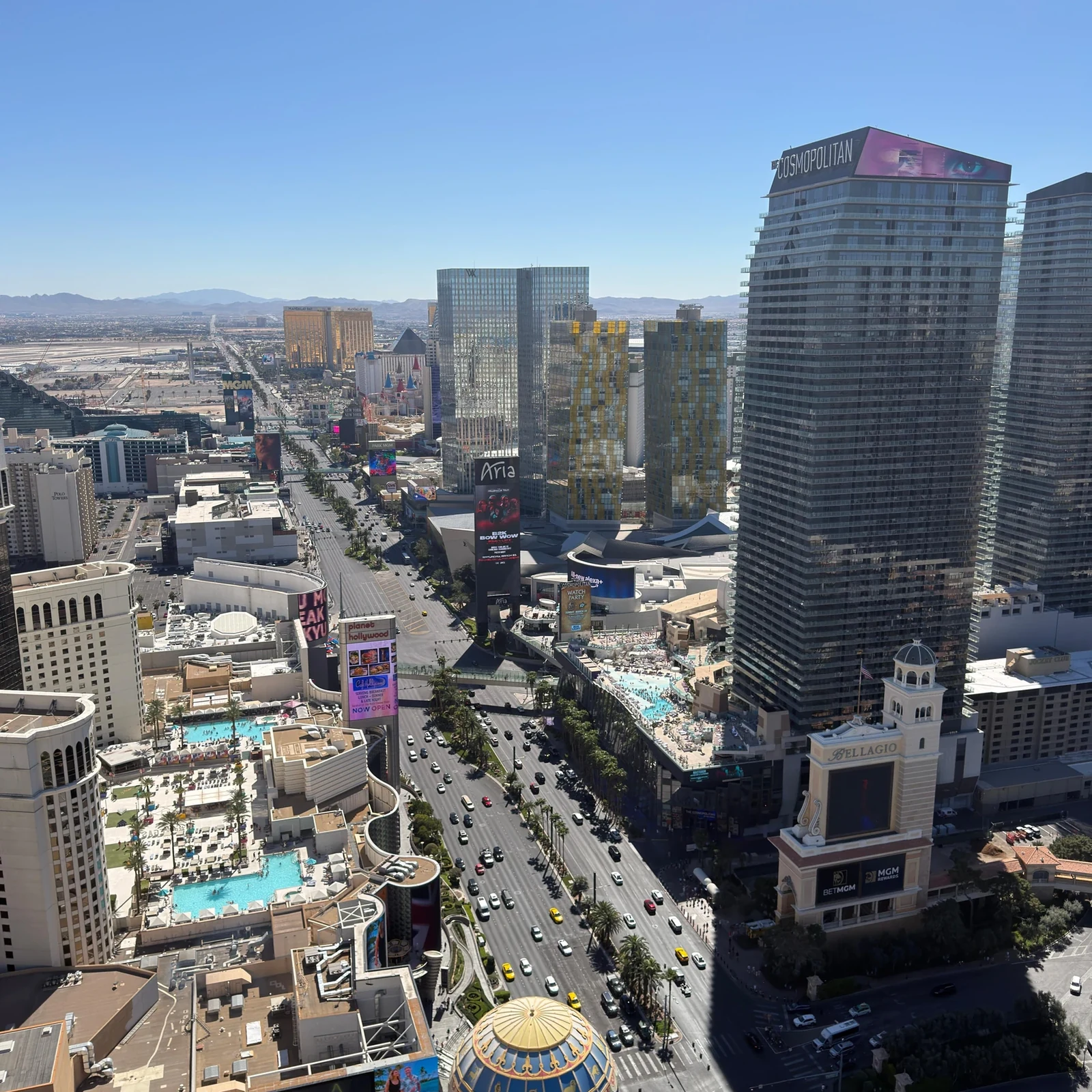 Eiffel Tower Viewing Deck Las Vegas: 360°-Aussicht auf den Strip