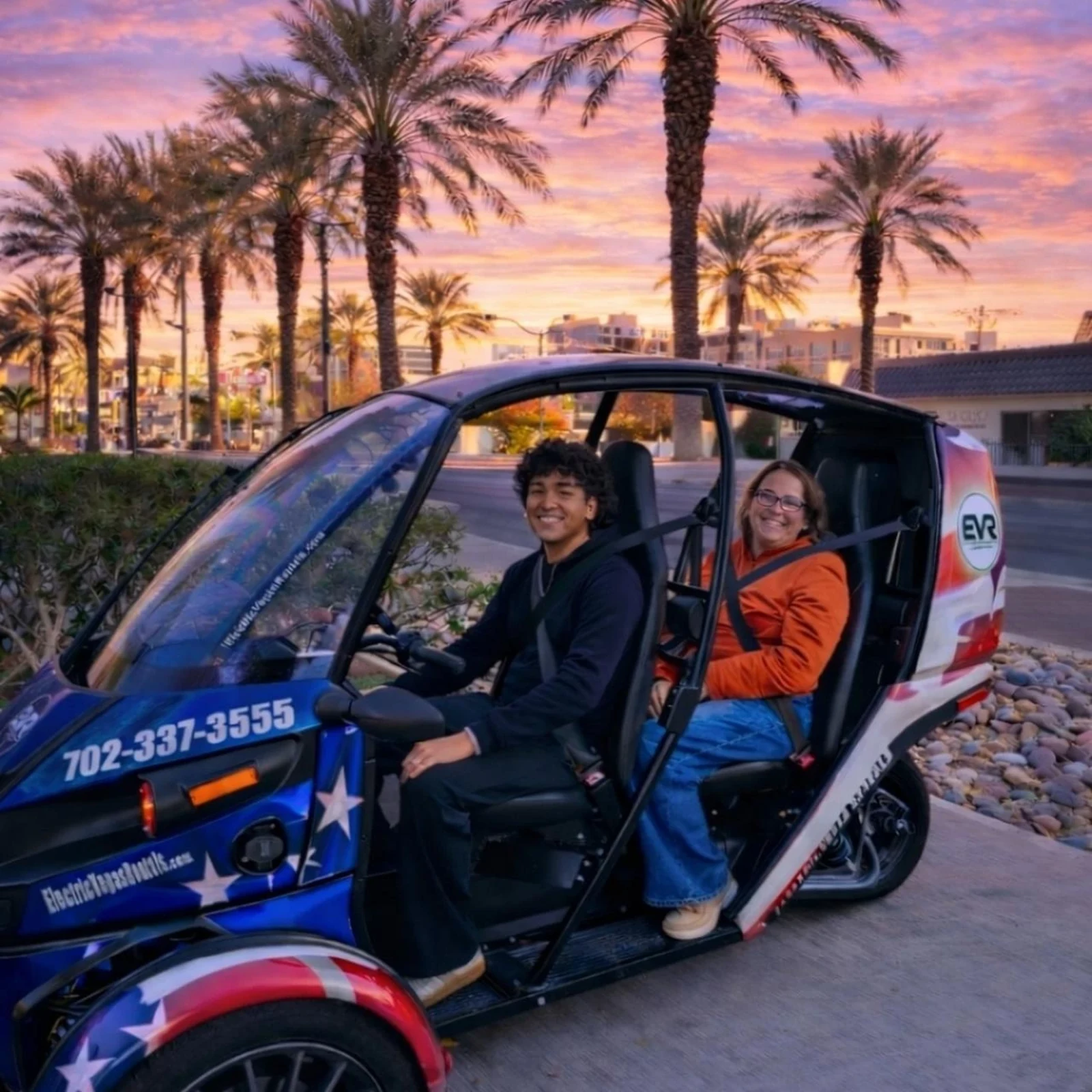 Las Vegas night tour in your own electric vehicle