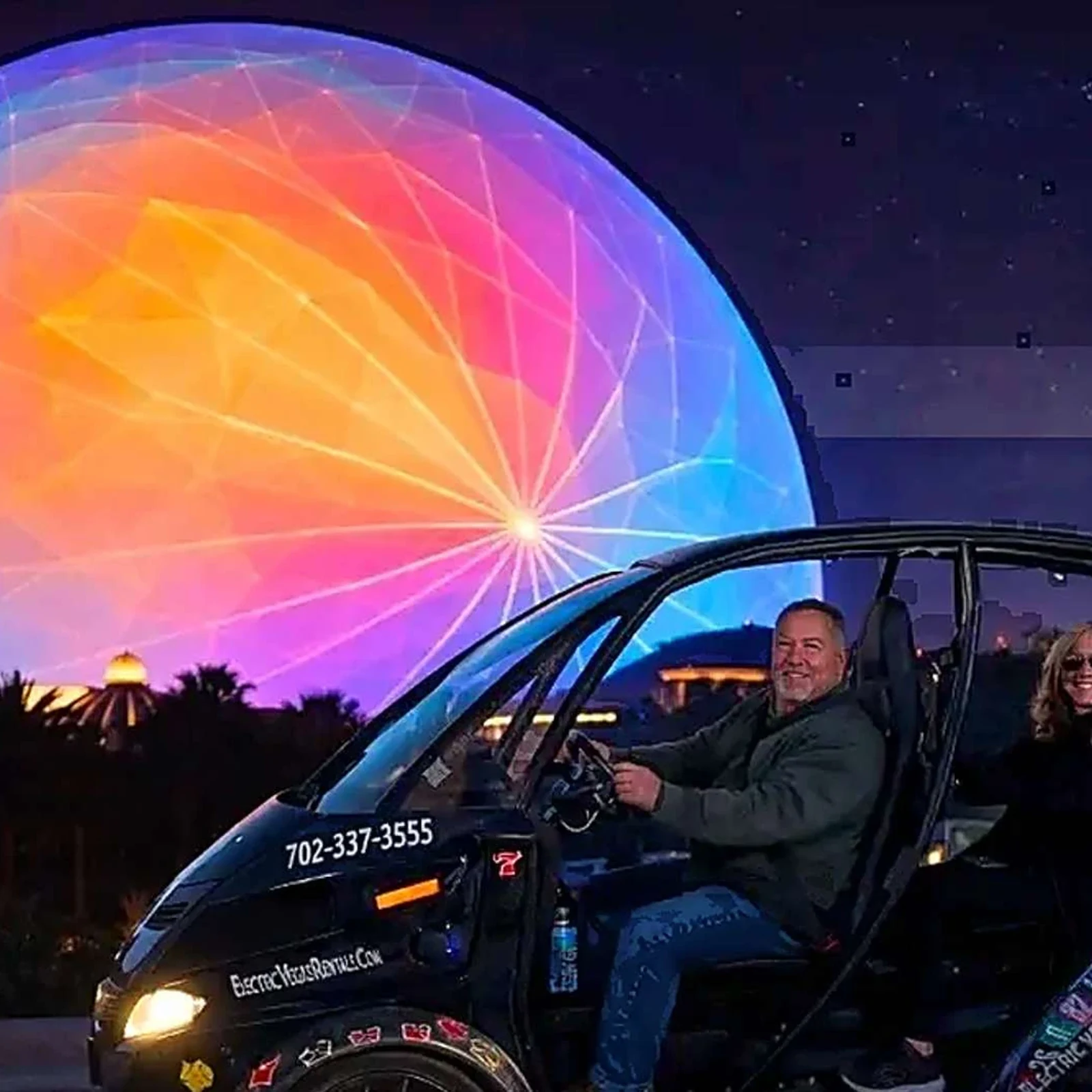 Las Vegas Nachttour im eigenen Elektrofahrzeug