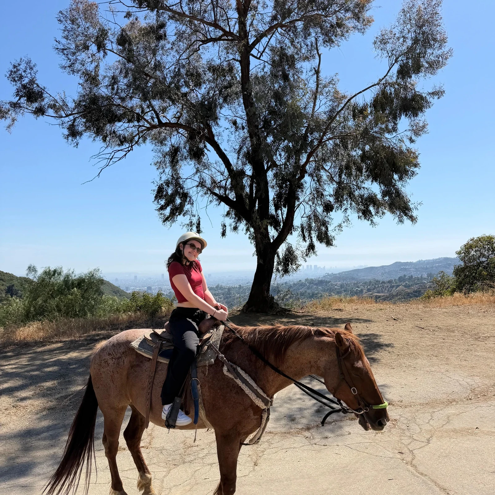 Balade à cheval sur Mulholland Trail à Los Angeles