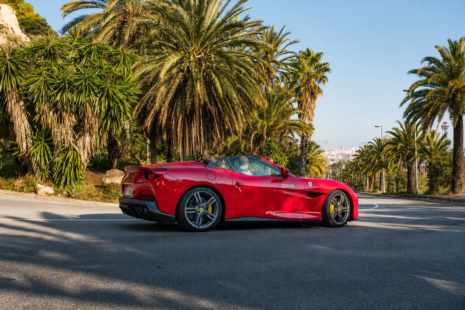 Supercar driving tour Barcelona through Montjuïc and its former F1 circuit